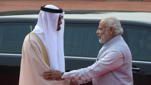 Modi and Abu Dhabi crown prince Zayed Al Nahyan niharonline